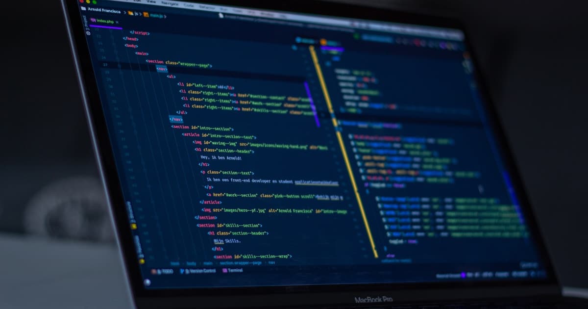 Screen showing code with image attributes