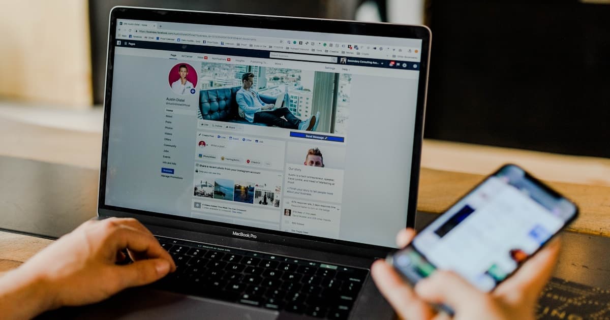 Email inbox on mobile phone screen